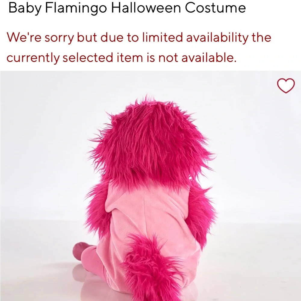 Pink Flamingo Baby Costume 6-12months - Picture 4 of 8